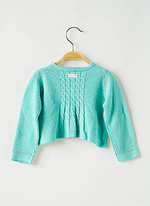 Gilet manches longues vert CATIMINI fille