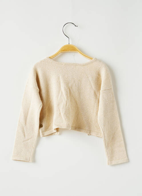 Gilet manches longues jaune LILI GAUFRETTE fille