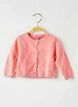 Gilet manches longues rose ABSORBA fille