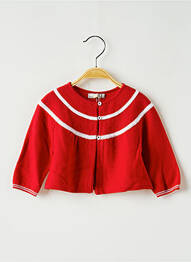 Gilet manches longues rouge CATIMINI fille