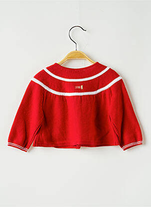 Gilet manches longues rouge CATIMINI fille