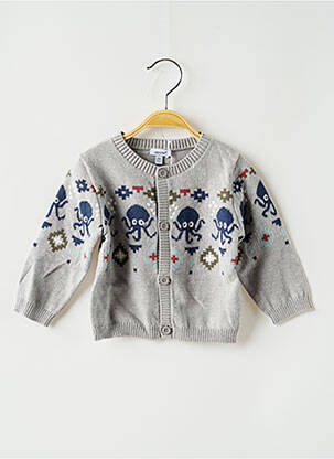 Gilet manches longues gris ABSORBA garçon