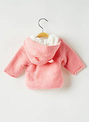 Gilet manches longues rose ABSORBA pour fille seconde vue