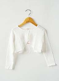 Gilet manches longues beige CATIMINI fille