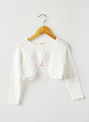 Gilet manches longues beige CATIMINI fille