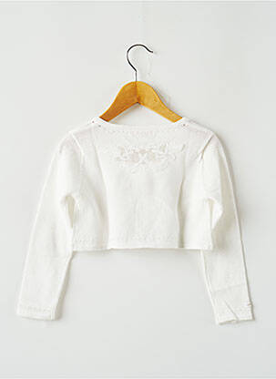 Gilet manches longues beige CATIMINI fille