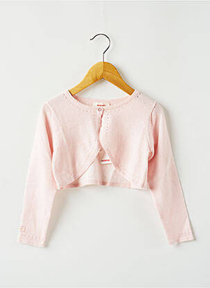 Gilet manches longues rose CATIMINI fille