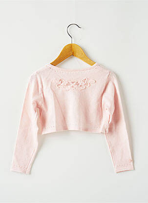 Gilet manches longues rose CATIMINI fille