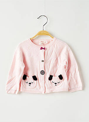 Gilet manches longues rose CATIMINI fille