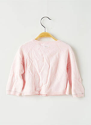 Gilet manches longues rose CATIMINI fille