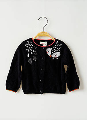Gilet manches longues noir CATIMINI fille