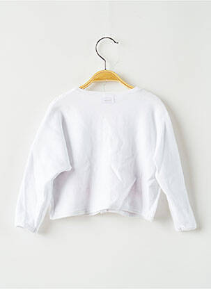 Gilet manches longues blanc CATIMINI fille