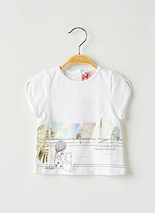 T-shirt blanc LILI GAUFRETTE fille