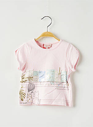 T-shirt rose LILI GAUFRETTE fille