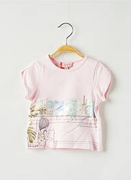 T-shirt rose LILI GAUFRETTE fille