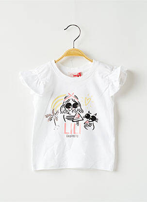 T-shirt blanc LILI GAUFRETTE fille