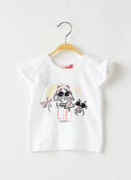 T-shirt blanc LILI GAUFRETTE fille