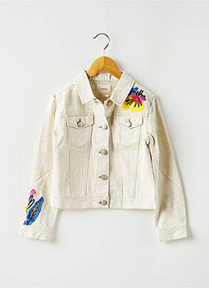 Veste en jean beige CATIMINI fille