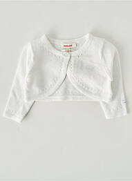 Gilet manches longues blanc CATIMINI fille