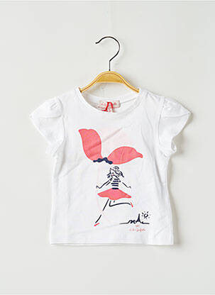 T-shirt blanc LILI GAUFRETTE pour fille