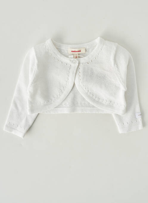 Gilet manches longues blanc CATIMINI fille