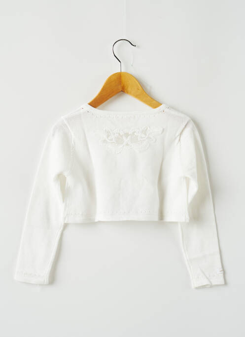 Gilet manches longues beige CATIMINI fille