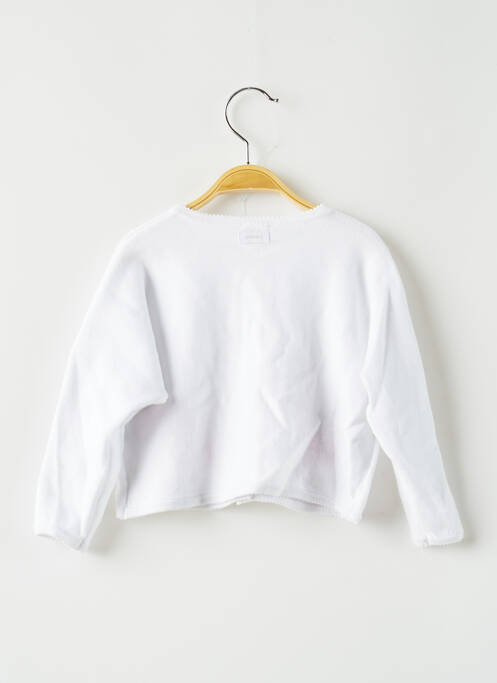 Gilet manches longues blanc CATIMINI pour fille