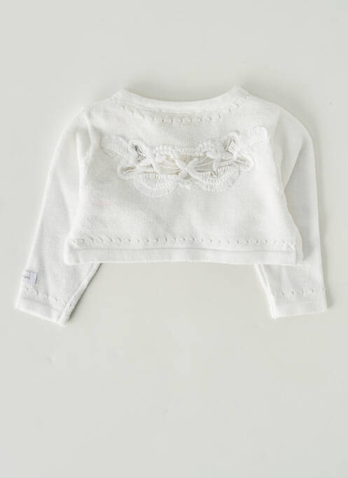 Gilet manches longues blanc CATIMINI fille