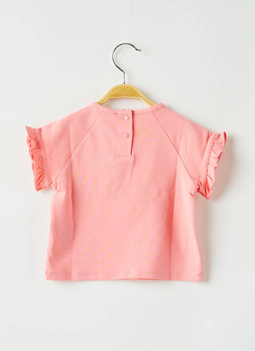 T-shirt rose LILI GAUFRETTE pour fille