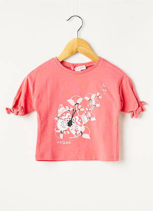 T-shirt rose LILI GAUFRETTE fille