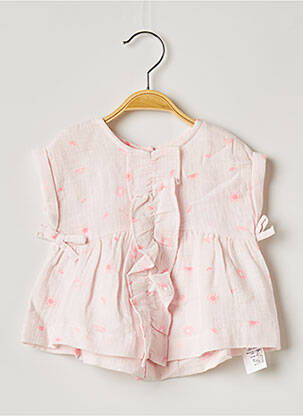 Blouse rose LILI GAUFRETTE fille