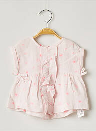 Blouse rose LILI GAUFRETTE fille