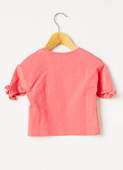 T-shirt rose LILI GAUFRETTE pour fille seconde vue