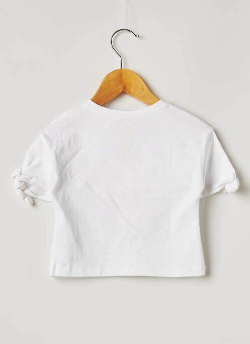 T-shirt blanc LILI GAUFRETTE pour fille