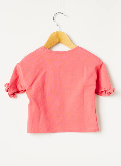 T-shirt rose LILI GAUFRETTE pour fille