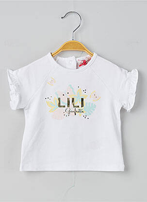 T-shirt blanc LILI GAUFRETTE fille
