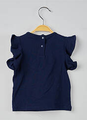 T-shirt bleu LILI GAUFRETTE pour fille seconde vue