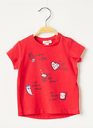 T-shirt rouge CATIMINI fille
