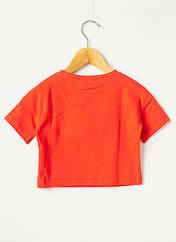 T-shirt orange LILI GAUFRETTE pour fille seconde vue
