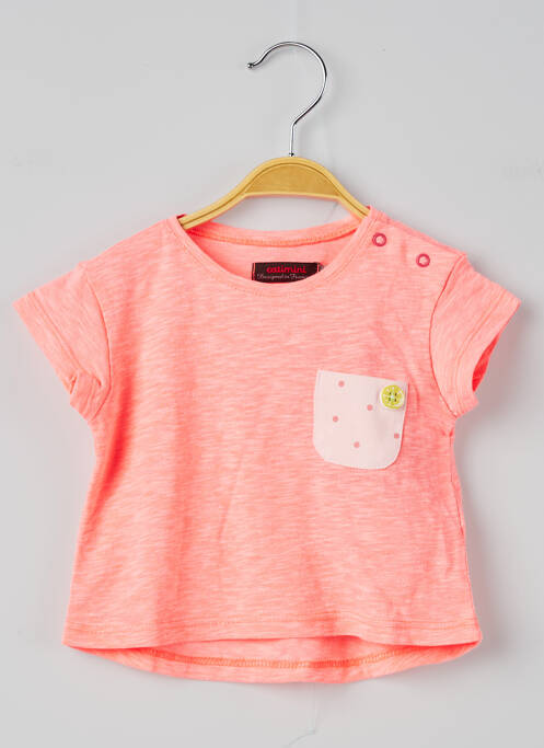 T-shirt rose CATIMINI pour fille
