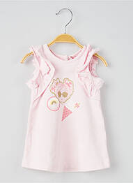 Robe courte rose LILI GAUFRETTE fille
