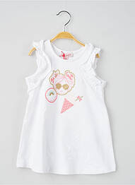 Robe courte blanc LILI GAUFRETTE fille