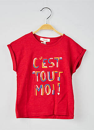 T-shirt rouge CATIMINI pour fille