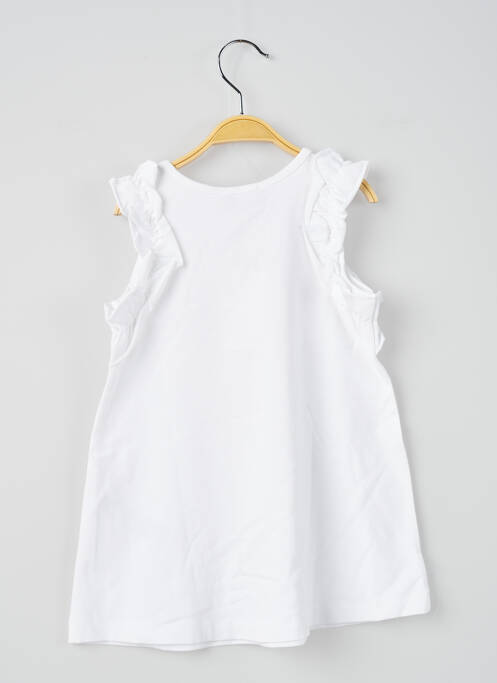 Robe courte blanc LILI GAUFRETTE pour fille