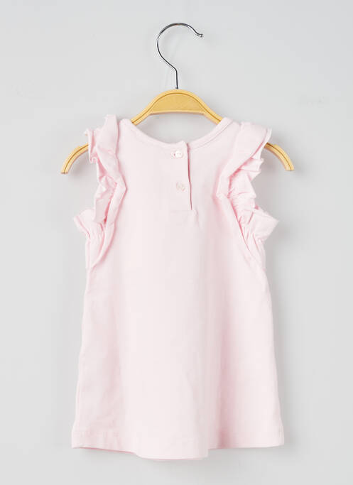 Robe courte rose LILI GAUFRETTE pour fille