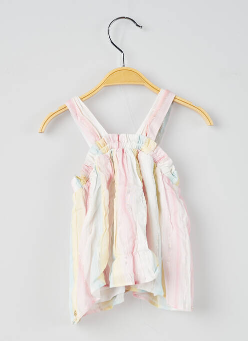 Top blanc LILI GAUFRETTE fille