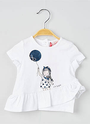 T-shirt blanc LILI GAUFRETTE fille