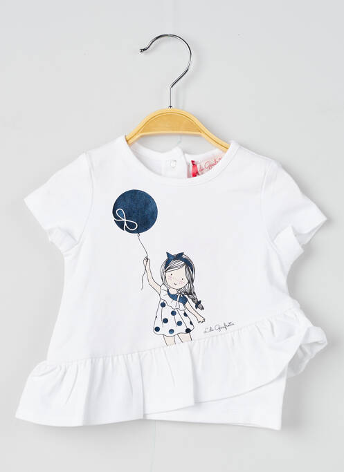 T-shirt blanc LILI GAUFRETTE pour fille