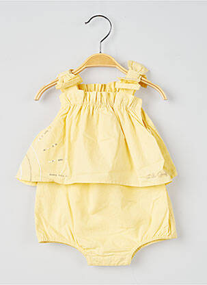 Barboteuse jaune LILI GAUFRETTE fille