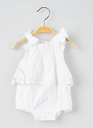 Barboteuse blanc LILI GAUFRETTE fille